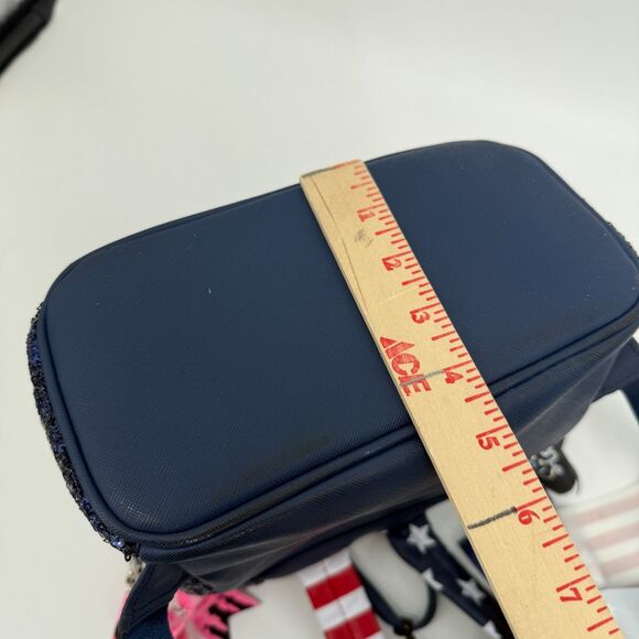 Disney Parks Loungefly Stars Stripes Americana Patriotic Sequin Mini Backpack - Picture 13 of 14